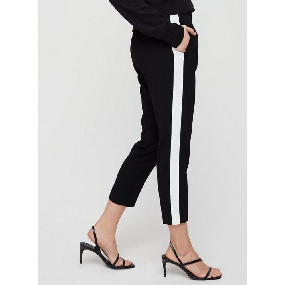 Aritzia Babaton Conan Cropped Tuxedo Stripe  Pants